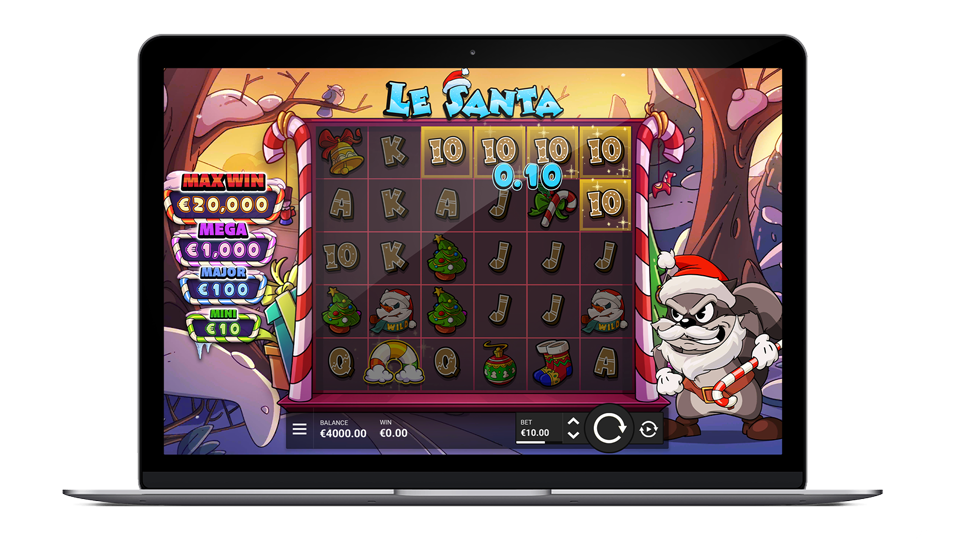Hacksaw Gaming Le Santa 슬롯 공식 게임 화면