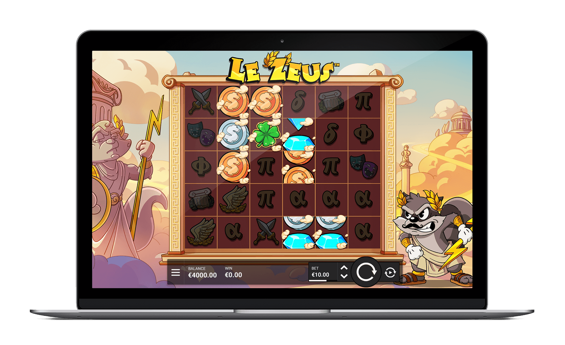 Hacksaw Gaming Le Zeus 슬롯 공식 게임 화면