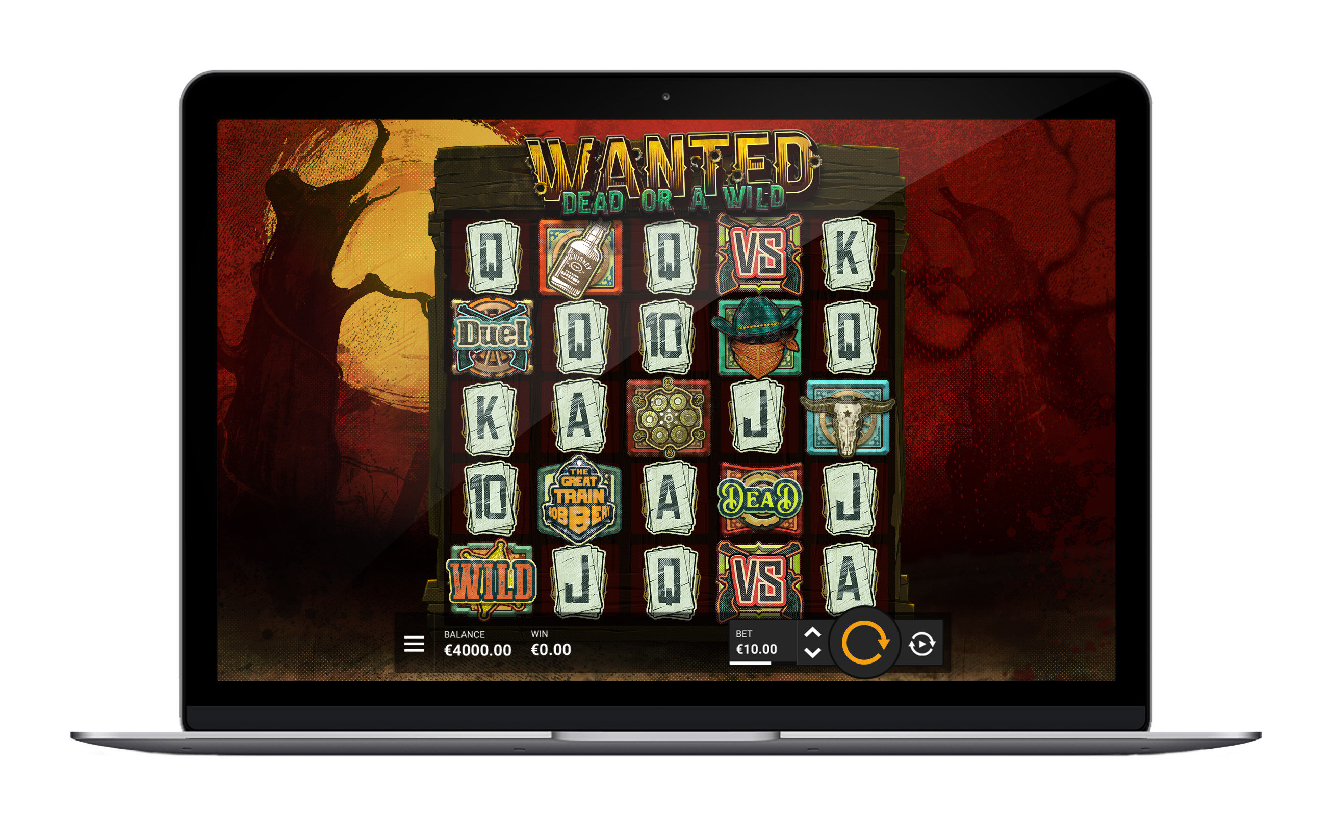 Hacksaw Gaming Wanted Dead or a Wild 슬롯 공식 게임 화면