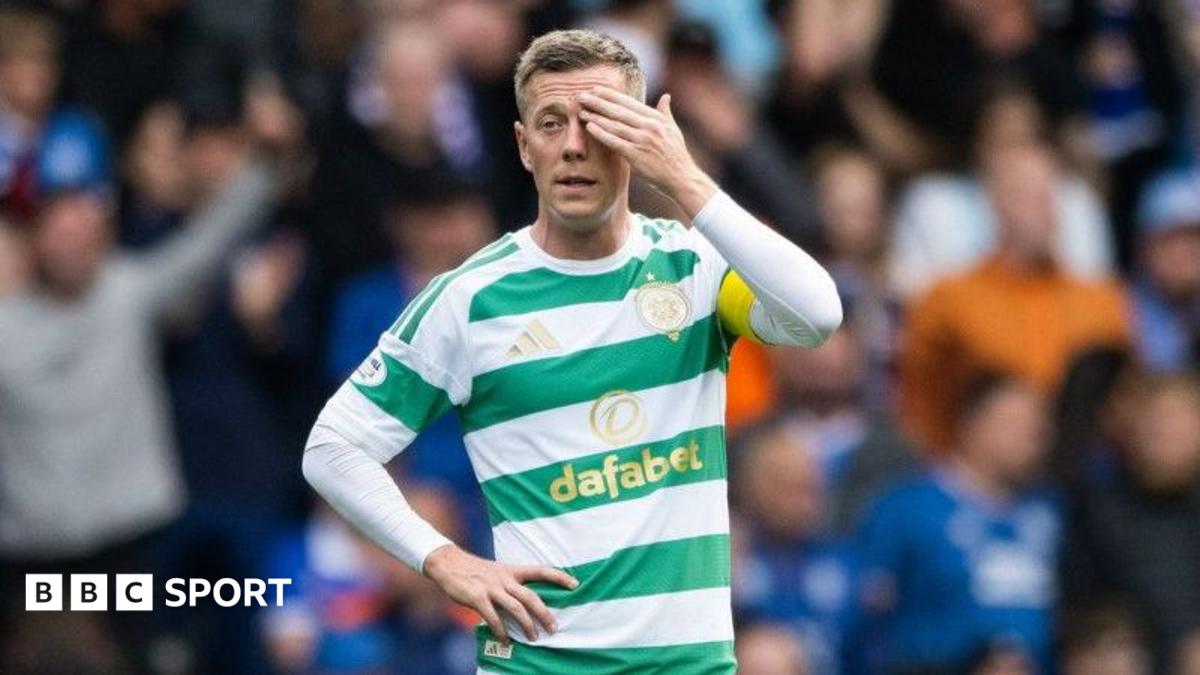 Celtic captain Callum McGregor at Ibrox